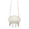 Round Tassel Cotton Sling Beige