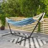 Portable Indoor Outdoor 2-Person Double Hammock Set with Stand and Carrying Cases