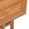 Folding Patio Dining Table 35.4"x35.4"x29.5" Solid Teak Wood