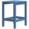 Patio Adirondack Chairs with Footstool & Table HDPE Aqua Blue