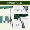 3-Seat Outdoor Porch Swing-Green (Swiship ship)( Prohibited by WalMart )