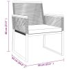 4 Piece Patio Lounge Set with Cushions Black Steel