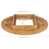 Beer Crate Tabletop Teak 27.6"