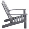 Adirondack Chair Solid Acacia Wood Gray