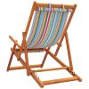 Folding Beach Chairs 2 pcs Multicolor Fabric
