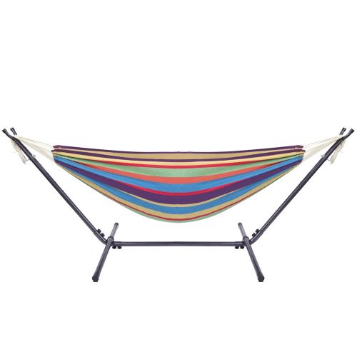 Free shipping  Hammock & Steel Frame Stand Swing Chair Home/Outdoor Backyard Garden Camp Sleep YJ