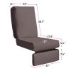 Indoor Outdoor Recliner Replacement Cushion;  Patio Furniture Chair Sofa Washable Cushion Deep Seat;  UV Protected;  Fade Protected and Water Spill Re